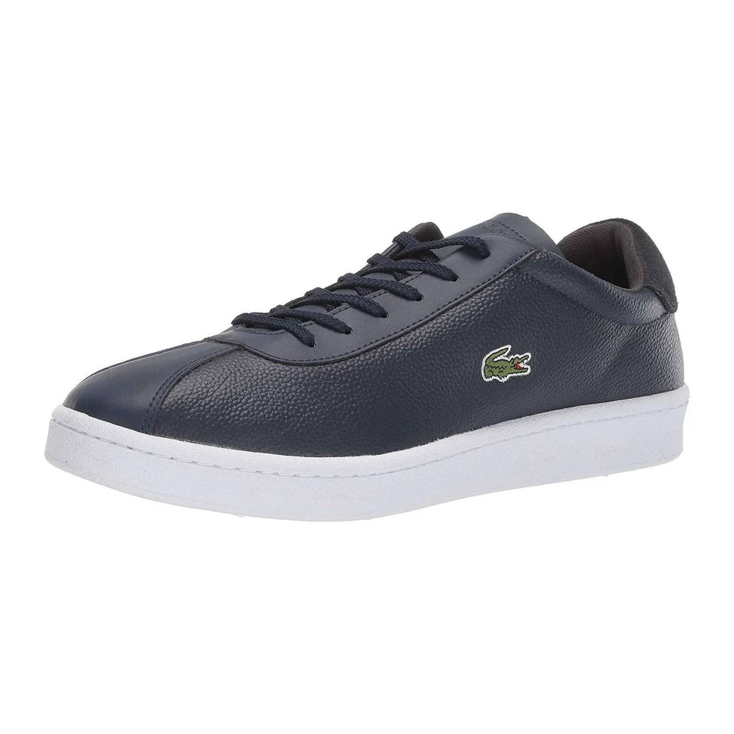 New Lacoste Mens Masters Sneakers In Navy
